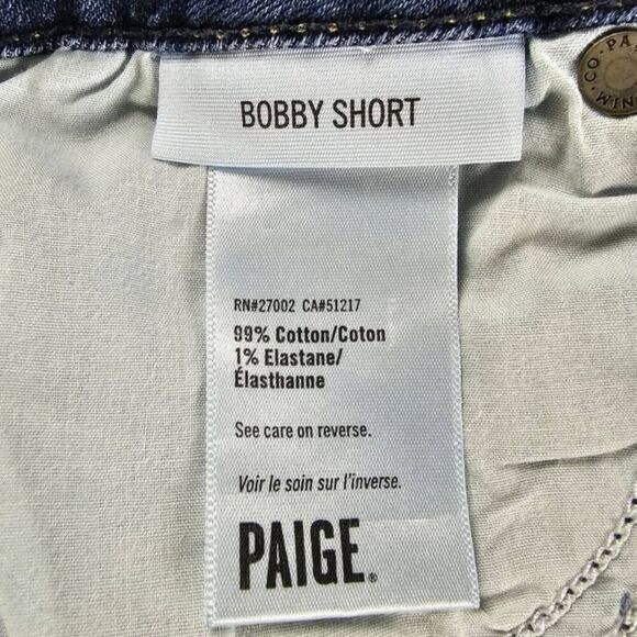 Paige Bobby Short Denim Cutoffs size 25 - Picture 6 of 10